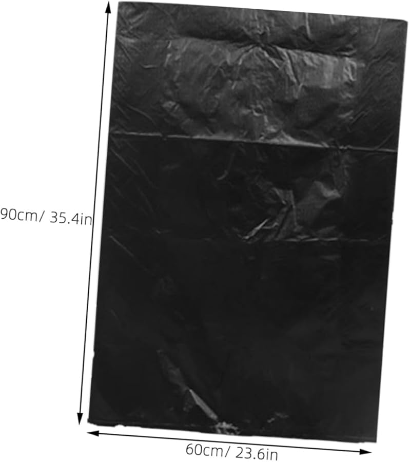 GARVALON أكياس قمامة تجارية ثقيلة 60x90 سم 50 قطعة أكياس نفايات متينة كبيرة السعة - Image 3